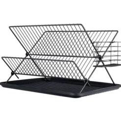 Afløbsskål til tallerkener, bestik, tallerkener, to niveauer, to-lags, stående Online