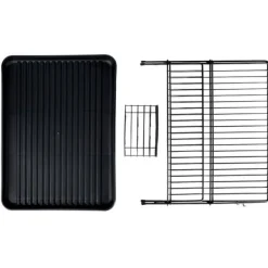 Afløbsskål til tallerkener, bestik, tallerkener, to niveauer, to-lags, stående Online