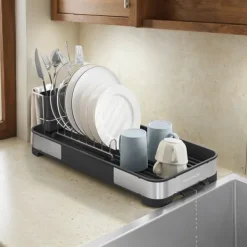 Aftapningsstativ – Kompakt og robust – Rustfrit stål – Sølvsort Sale