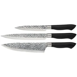 Dorre Køkkenknive>Akira Knife set Black Handle 3 parts -