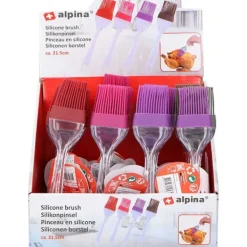 Bagepensler>Alpina - silicone brush for marinating dishes 21 cm (gray)