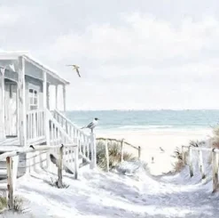 Ambiente Servietter 25x25 cm Strandhytte Discount