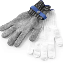 Anti-cut ovnhandske i rustfrit stål, størrelse L - Hendi 556672 Discount