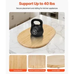 Apparat-glidebræt, Oval 39,9x28,2x2,3 cm, Naturtræ Outlet