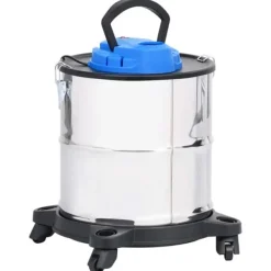 Askestøvsuger med HEPA-filter 1200 W og 20 l beholdere | Farve: Rustfrit stål