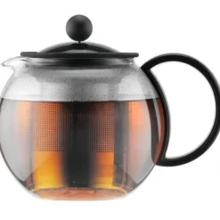 Bodum Kaffe- & Tekander>Assam - Theiere a kolv , plastskydd, rostfritt stålfilter, 0,5 l