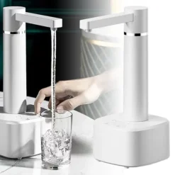 Automatisk drikkevandsflaskepumpe Kompakt letvægts smart højeffektiv elektrisk vanddispenser til hjemmet hvid