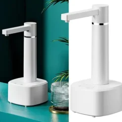 Automatisk drikkevandsflaskepumpe Kompakt letvægts smart højeffektiv elektrisk vanddispenser til hjemmet hvid