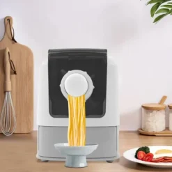 Automatisk Nudel- og Pastamaskine - Bordmodel - 14 Forme - 5 Min Hurtig Æltning - 260 W 220 V - Fuld Kobbermotor - 304 Rustfrit Stål - Sort Best