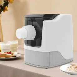 Automatisk Nudel- og Pastamaskine - Bordmodel - 14 Forme - 5 Min Hurtig Æltning - 260 W 220 V - Fuld Kobbermotor - 304 Rustfrit Stål - Sort Best