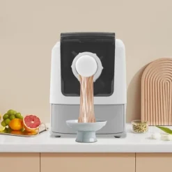 Automatisk Nudel- og Pastamaskine - Bordmodel - 14 Forme - 5 Min Hurtig Æltning - 260 W 220 V - Fuld Kobbermotor - 304 Rustfrit Stål - Sort Best