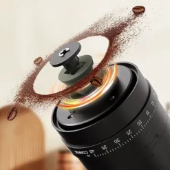 B2 elektrisk kaffekværn med keramisk kværn, Type-C genopladelig, med rensebørste Hot