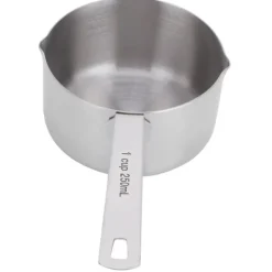 bagemål i rustfrit stål - 1 kop (250 ml) med skala