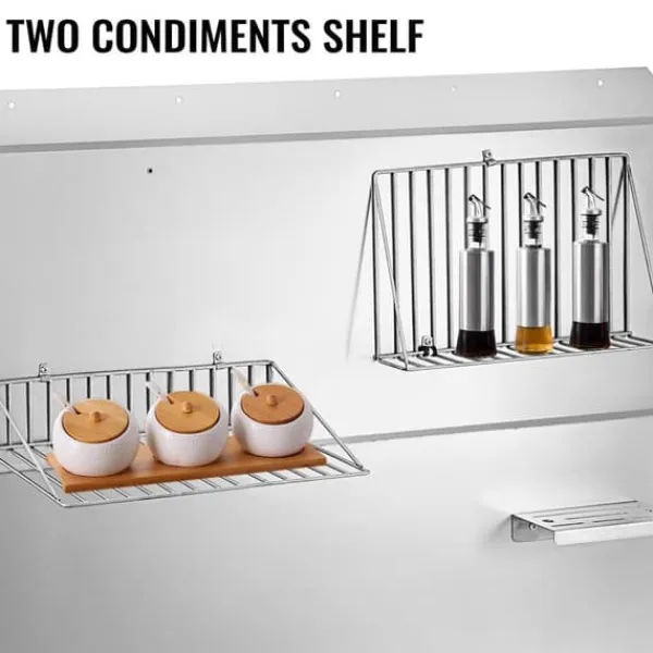 Bagplade til emhætte 36 x 33,9 tommer i rustfrit stål med hylde. Hold din køkkenvæg pæn med denne stilfulde stænkplade. New