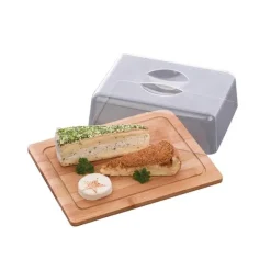 Bamboo cheese board with lid Outlet