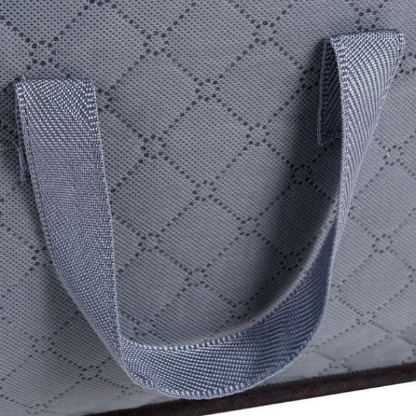 Opbevaringsposer Til Hjemmet>bambus opbevaringstaske i kulfiber med lynlås, stor, holdbar, foldbar, til tøj/quilt