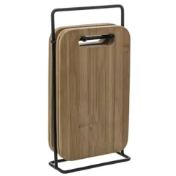 Skærebrætter>Bambus skærebræt - sæt med 4 stk