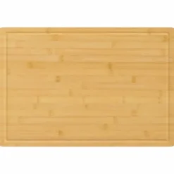 Skærebrætter>Bambus skærebræt 40x60x1,5 cm med saftrille | Farve: Naturlig bambus