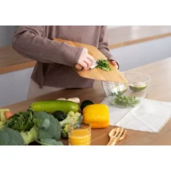 Bambus skærebrætsæt, 3 dele, let at rengøre