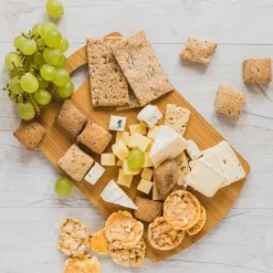 Bambus skærebrætsæt, 3 dele, let at rengøre