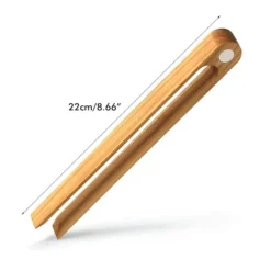 Køkkentænger>Bambus Toasttang - Magnetisk Køkkenredskab til Madlavning