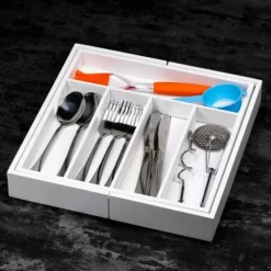 BAMBUSINDSATS TIL SKUFFES KINGHOFF KH-1746 hvid New