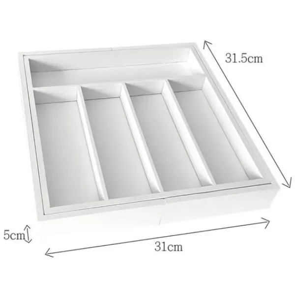 BAMBUSINDSATS TIL SKUFFES KINGHOFF KH-1746 hvid New