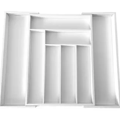 Opbevaringssystem Til Køkkenskuffer>BAMBUSINDSÆT TIL KINGHOFF SKUFFE KH-1748 hvid