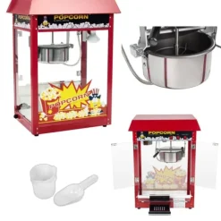 Popcornmaskiner>Bar popcorn maskine med rødt tag