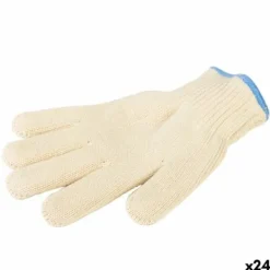 Barbecue glove Aktive 24 enheder Beige New