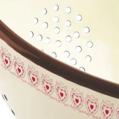 Beige emaljeret køkkensi TONCA 20 cm