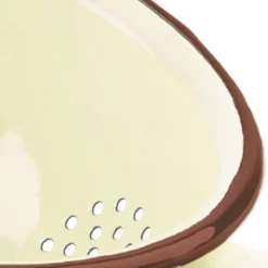 Beige emaljeret køkkensi TONCA 20 cm