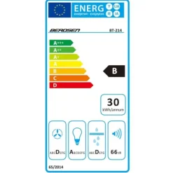 Berdsen BT-214 60 cm emhætte sort