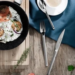 Bestik>BergHOFF 30-delars bestickset - Essence Designer rostfritt stlbestick med elegant rektangulr design