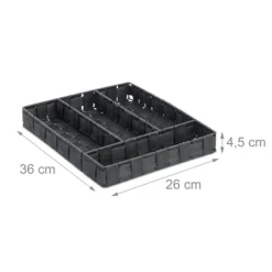 Bestikbakke, 4 rum, 4,5x26x36 cm Online