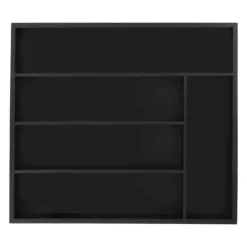 Bestikbakke, 5 rum, 5x34x30 cm, Sort Clearance