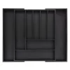 Opbevaringssystem Til Køkkenskuffer>Bestikbakke, Bambus, 5x33,5x44,5 cm, Sort