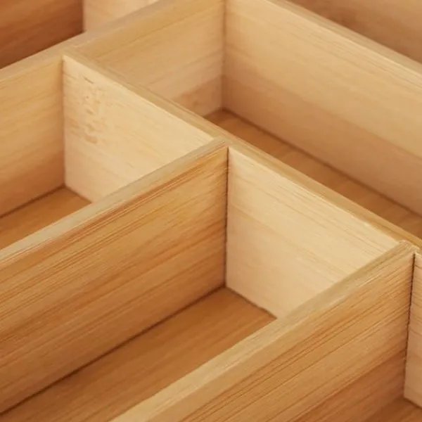 Bestikbakke, Bambus, 5x25,5x35,5 cm, Natur Hot