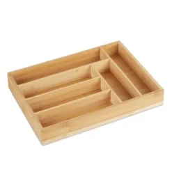 Bestikbakke, Bambus, 5x25,5x35,5 cm, Natur Hot