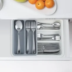 Bestikbakke, Justerbar, 6x23,5x31,5 cm, Plast Best