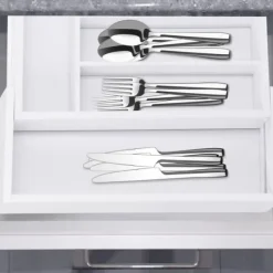 Bestikbakke, 5,5x48,5x37 cm, Hvid Outlet