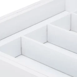 Bestikbakke, 5,5x48,5x37 cm, Hvid Outlet