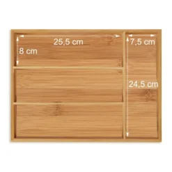 Bestikbakke, 5x26x35,5 cm, Natur New