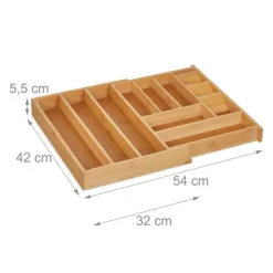 Bestikbakke, 32x42x5,5 cm, Natur Clearance