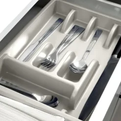 Bestikskuffeindsats, askegrå, 36x25,5 cm Discount