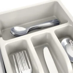 Bestikskuffeindsats, askegrå, 36x25,5 cm Discount