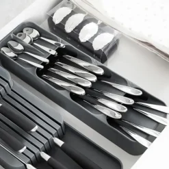Bestikskuffeindsats til skeer, knive, gafler og teskeer Køkkenorganisator Hot