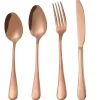 Bestik>Bestiksæt i rustfrit stål, 4 dele - Rosé
