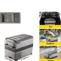 Bil Fryser, Bærbar, Effektiv Koldning,45L Online