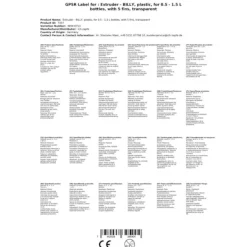 BILLY - hældetud af plast til 0,5 - 1,5 l. Flasker - gennemsigtig - med 5 lameller Outlet